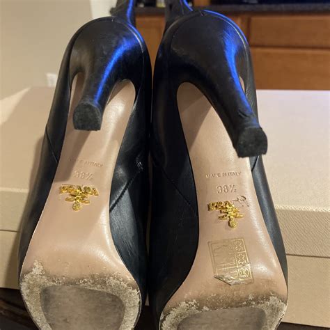 prada calzature donna boots nero